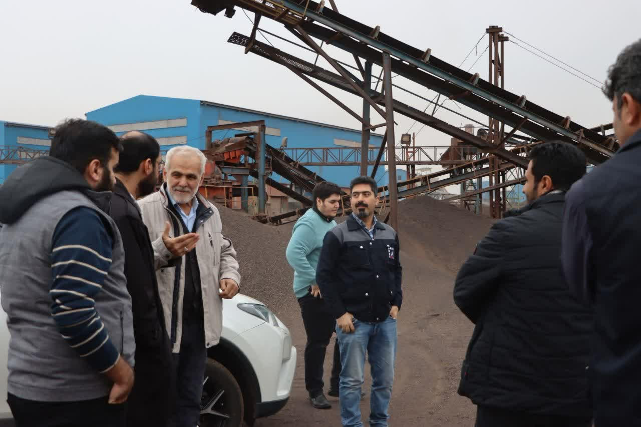 گزارش تصویری بازدید آقای دکتر یوسف پور از شرکت معادن سنگ آهن احیاء سپاهان